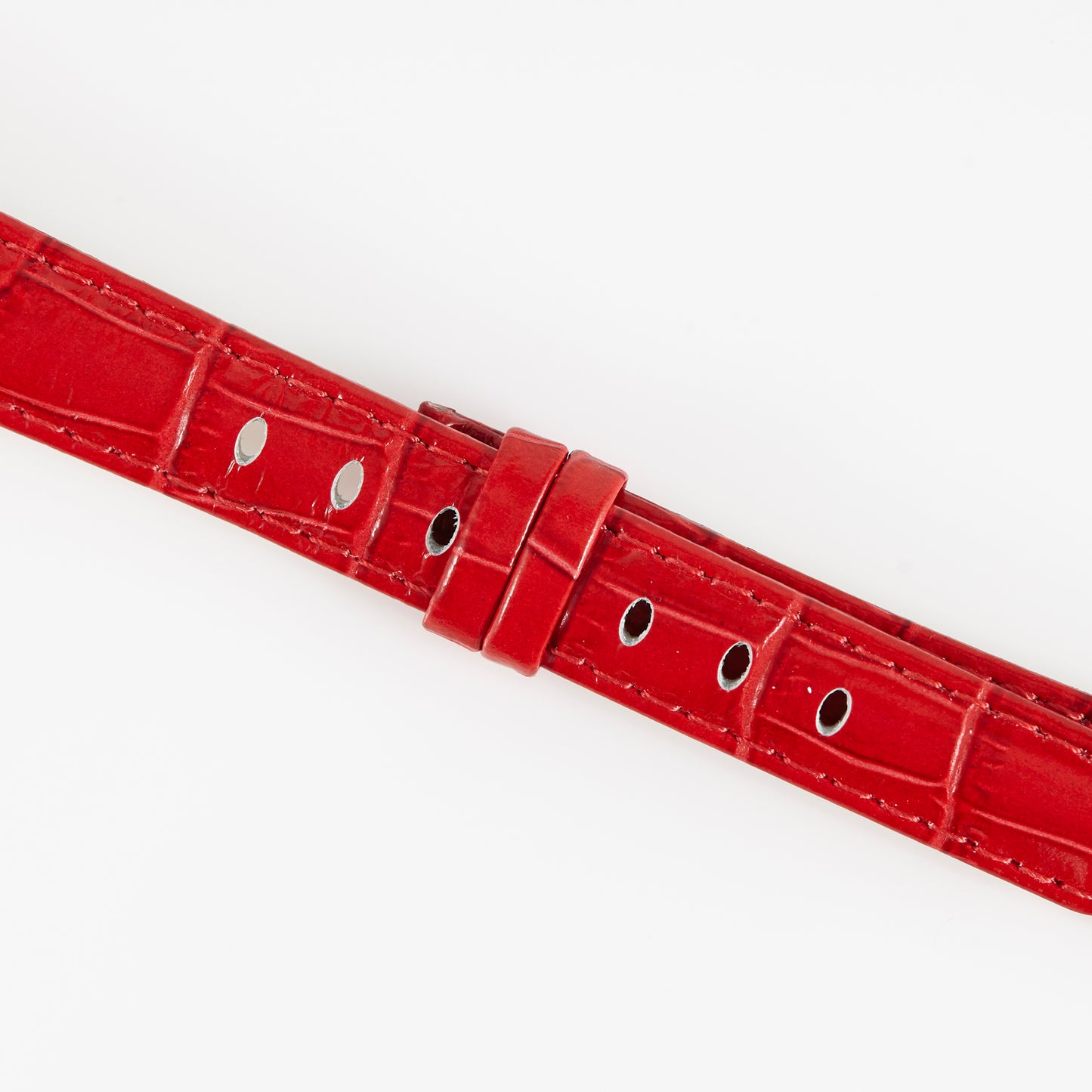 Ecclissi Red Alligator Grain Ladies Strap 15mm x 12mm notched to 8mm 80266