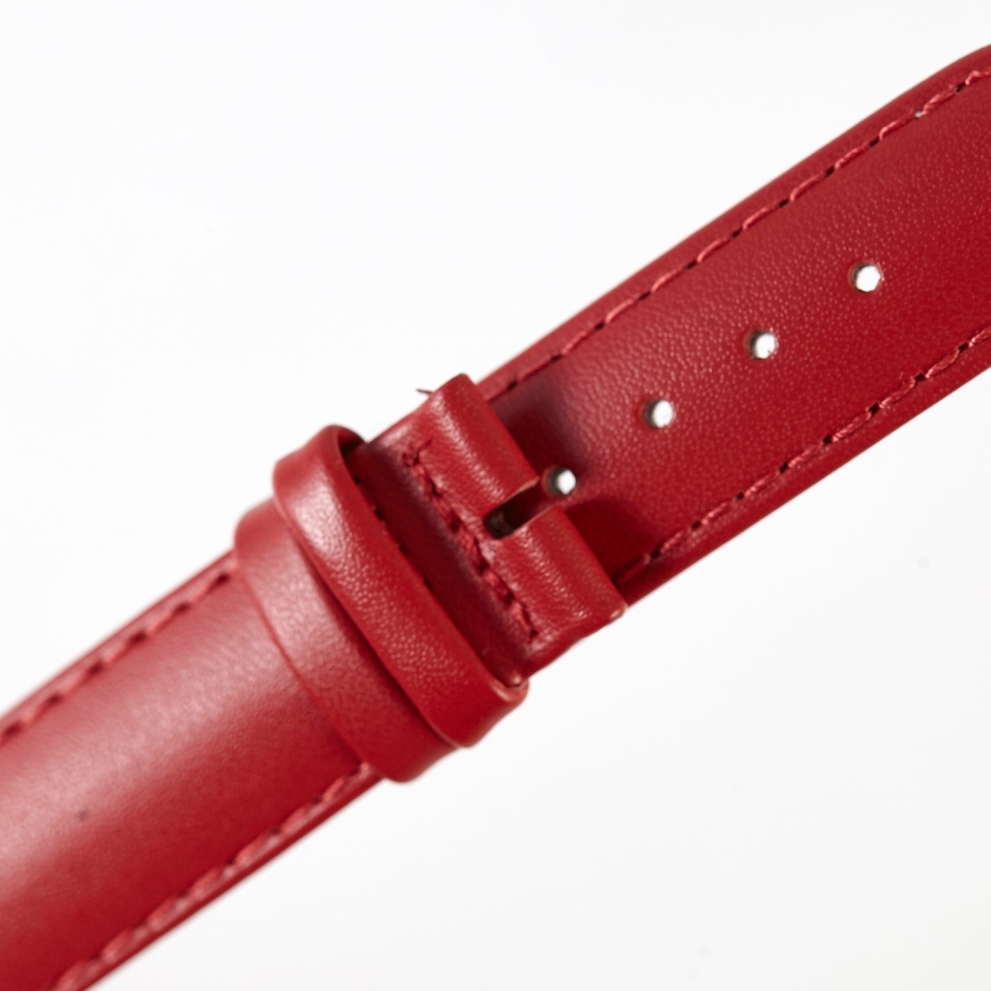 Ecclissi 16mm x 16mm Red Leather Strap original Buckle 75485