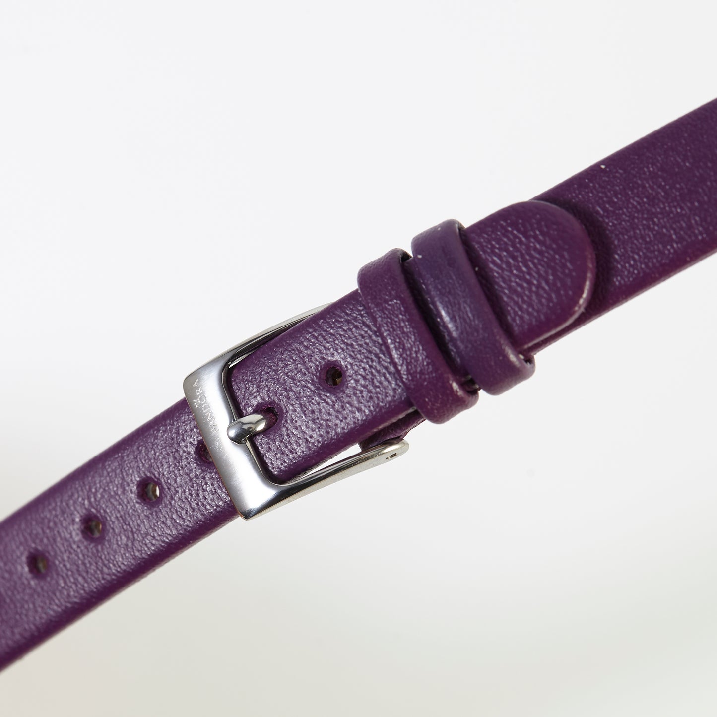 Pandora SW1268 Purple Leather Strap with Steel Buckle 12mm x 12mm