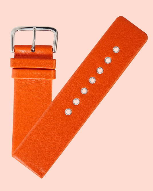 Ecclissi 23205 Orange Leather Strap 24mm x 24mm