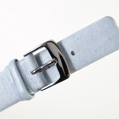 Ecclissi 14mm x 14mm Baby Blue Leather Strap original Buckle 22680 22681 22682