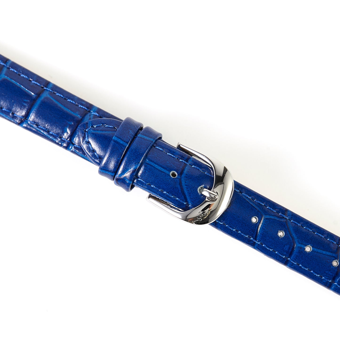 Ecclissi 14mm x 12mm Blue Alligator Grain Leather Strap 80235