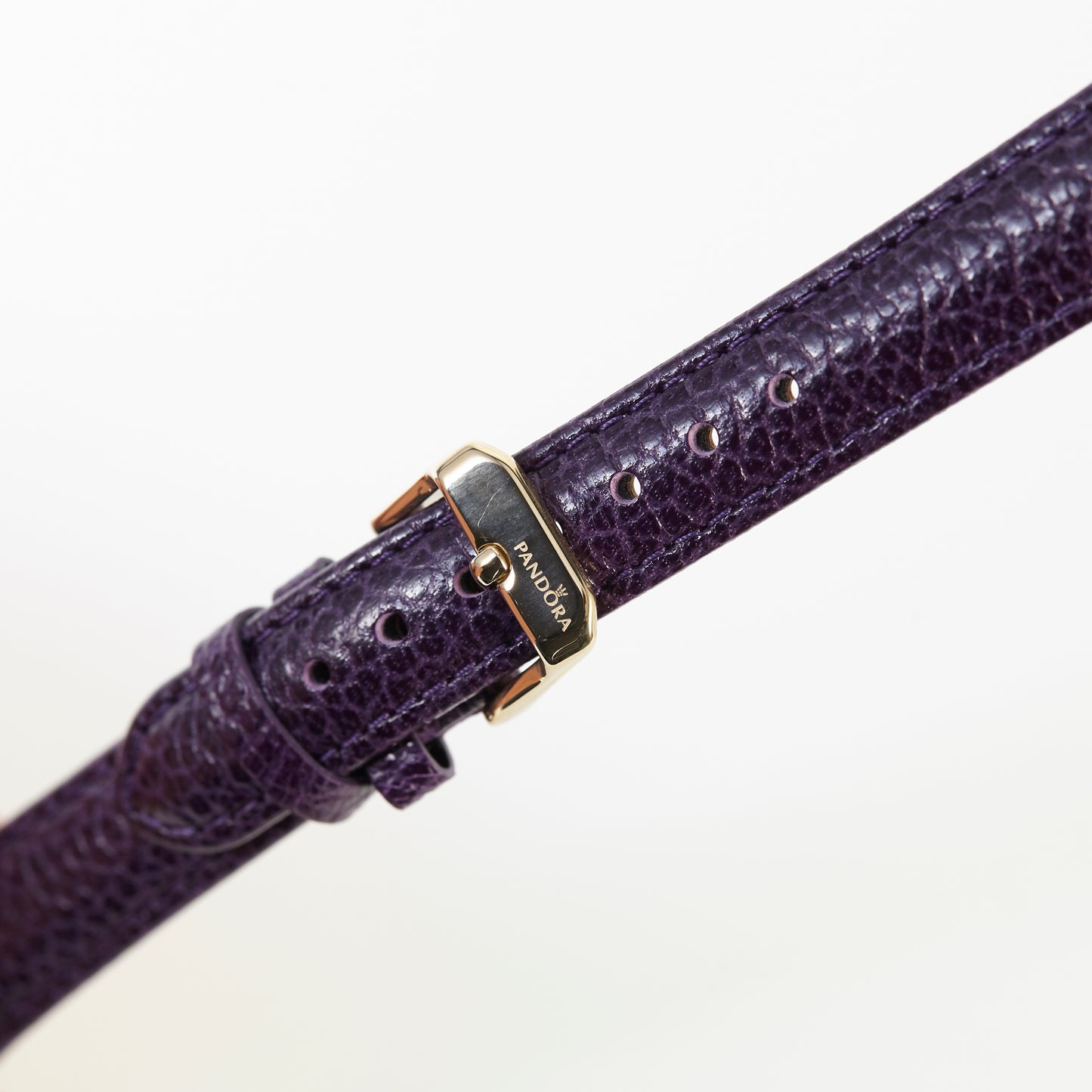 Pandora SW1212 Purple Leather Strap with Yellow Buckle 16xmm x 14xmm