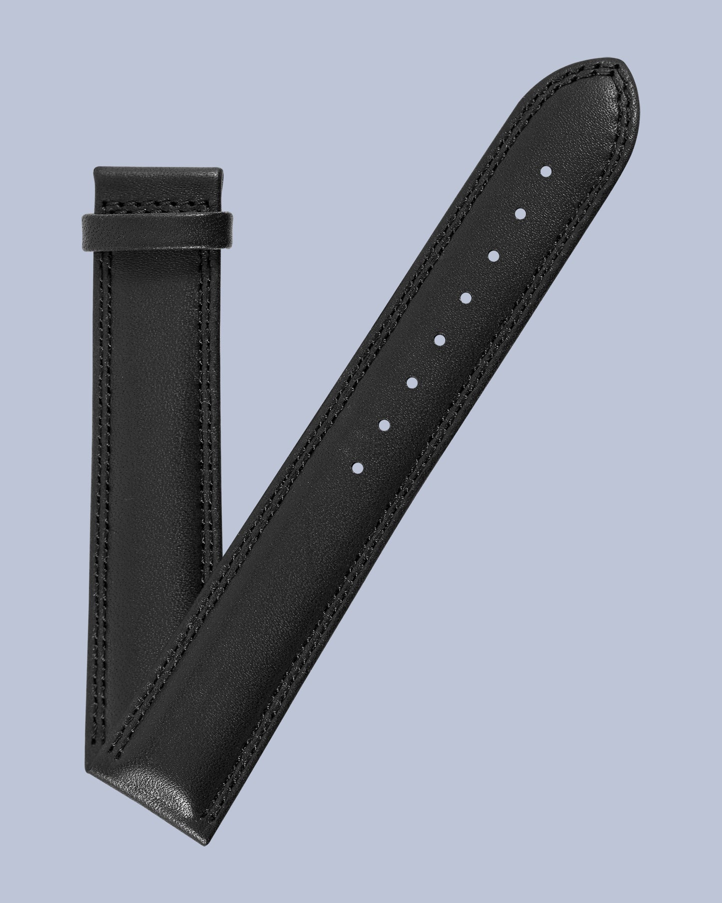 Ernst Benz 20mm x 18mm Black Mens Leather Band for Deployment Buckle