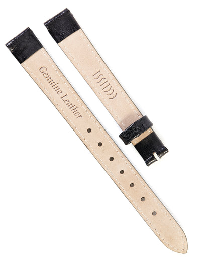 Ecclissi 12mm x 10mm Black Leather Ladies Strap 22480