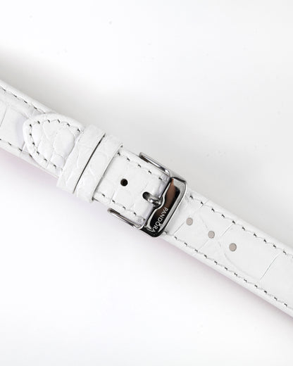 Pandora SW1060 Genuine Leather White Strap with Buckle 18mm x 16mm