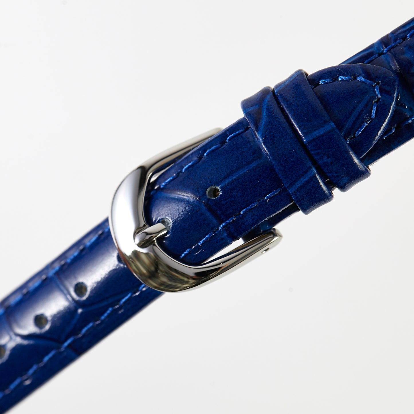 Ecclissi 14mm x 12mm Blue Alligator Grain Leather Strap 80235