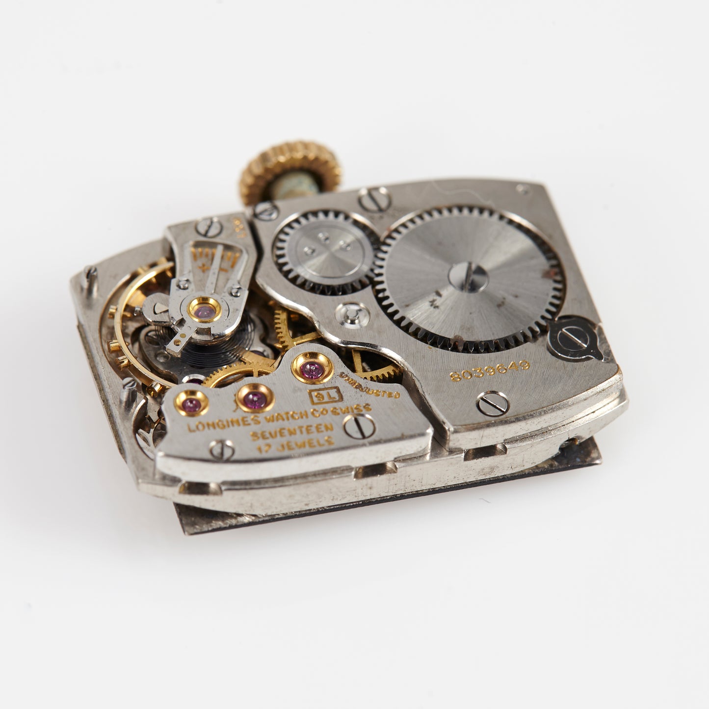 LONGINES Vintage Watch Movement with Black Dial