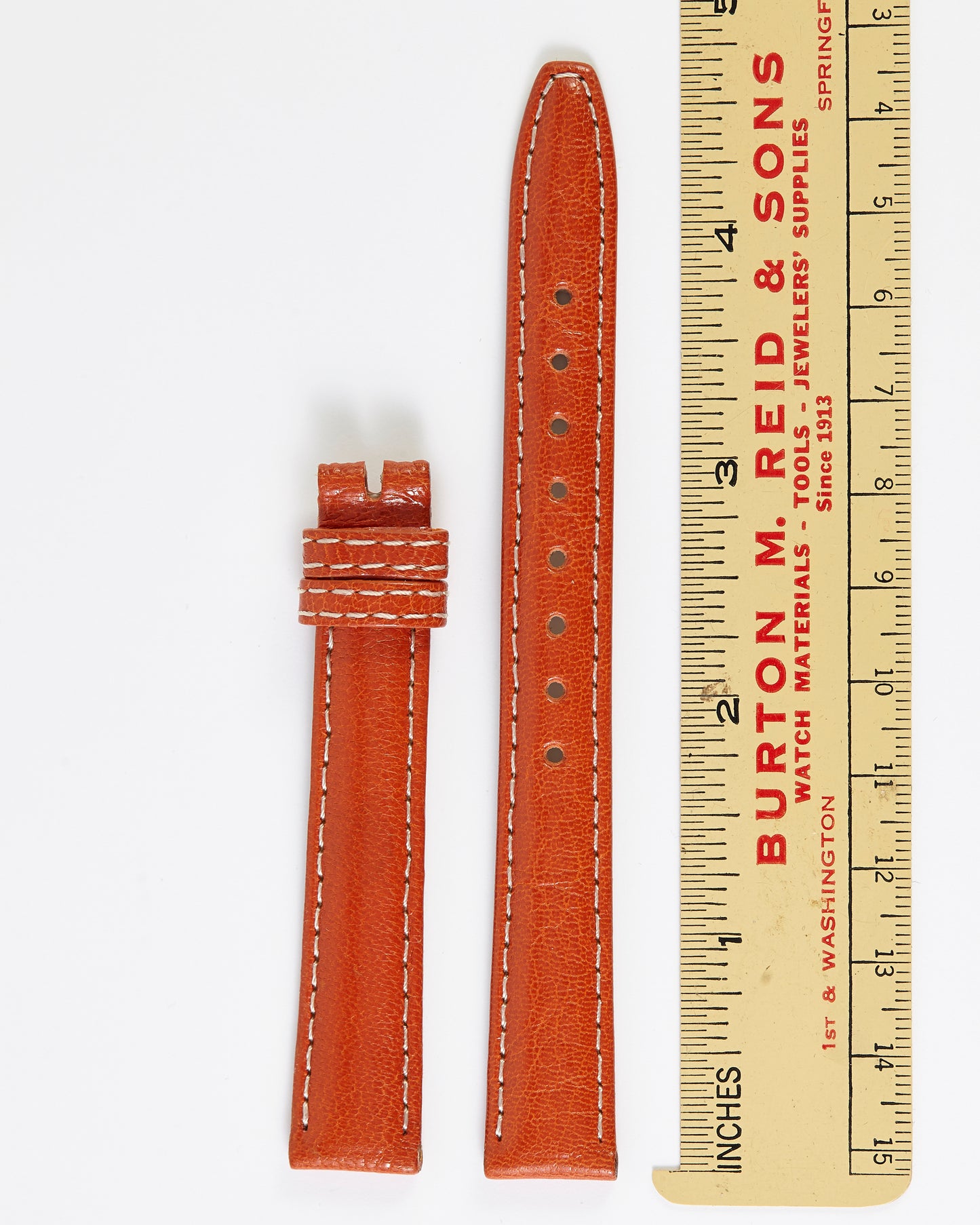 Ecclissi 14mm x 12mm Orange Leather Strap 23520