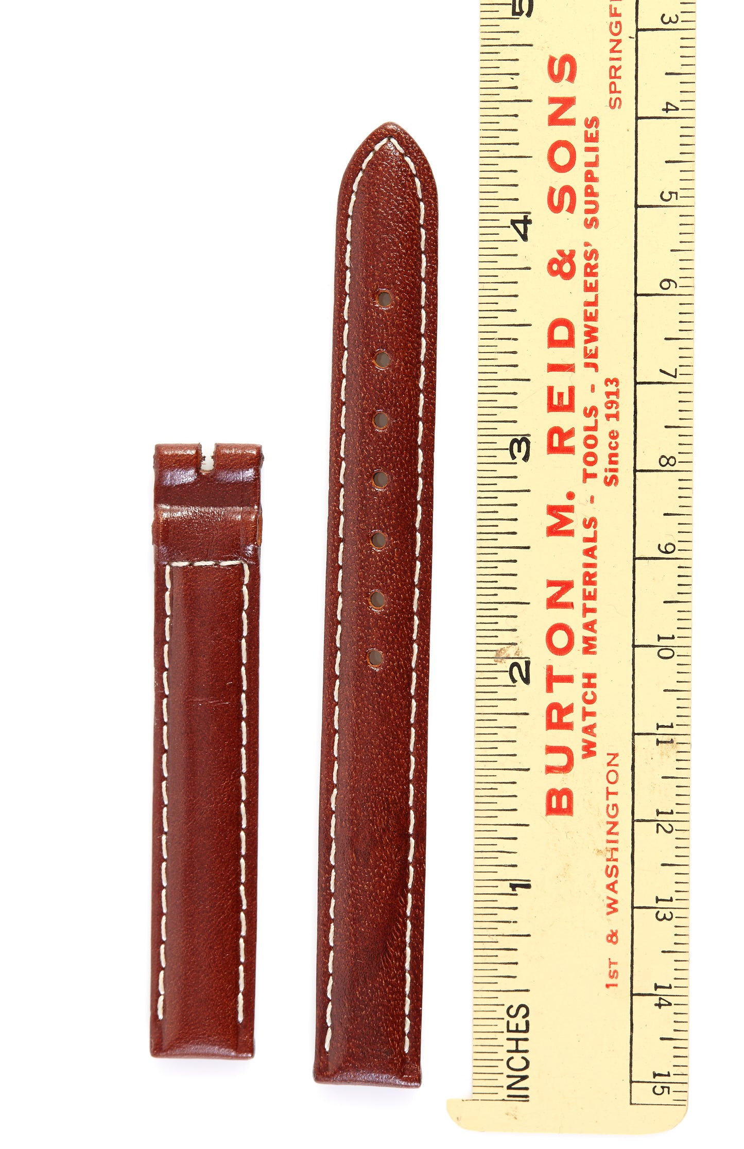 Ecclissi 12mm x 12mm Brown Leather Ladies Strap 22600