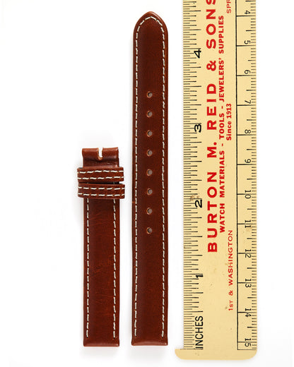 Ecclissi 12mm x 12mm Brown Leather Ladies Strap 23680