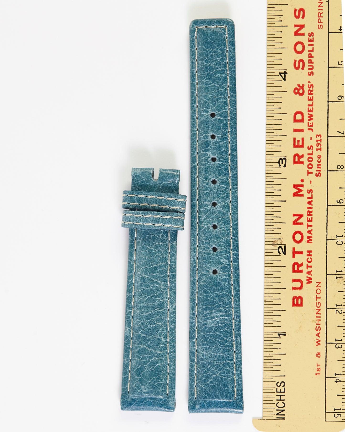 Ecclissi 16mm x 14mm Blue Leather Strap 23655