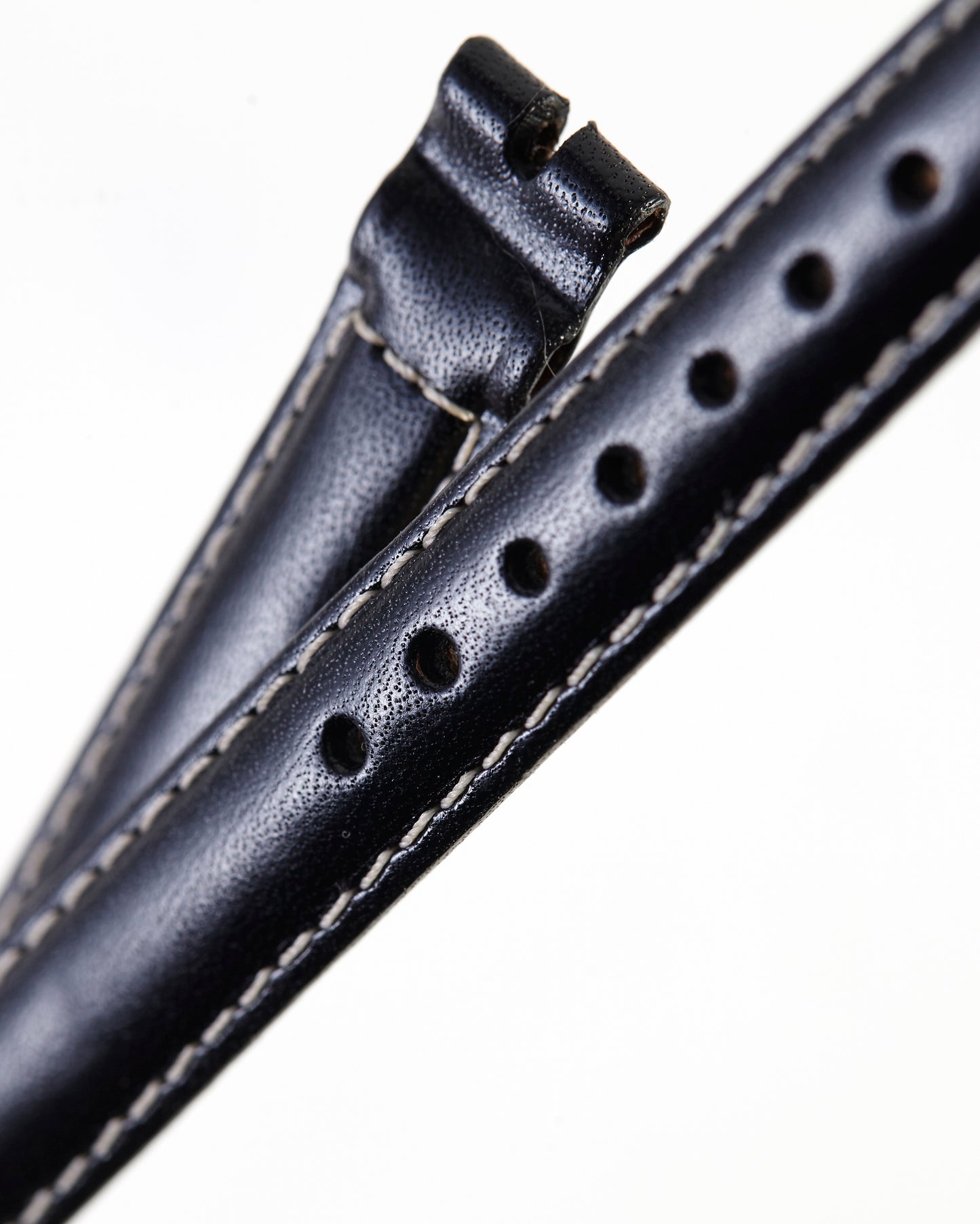 Ecclissi 12mm x 12mm Black Leather Ladies Strap 22600