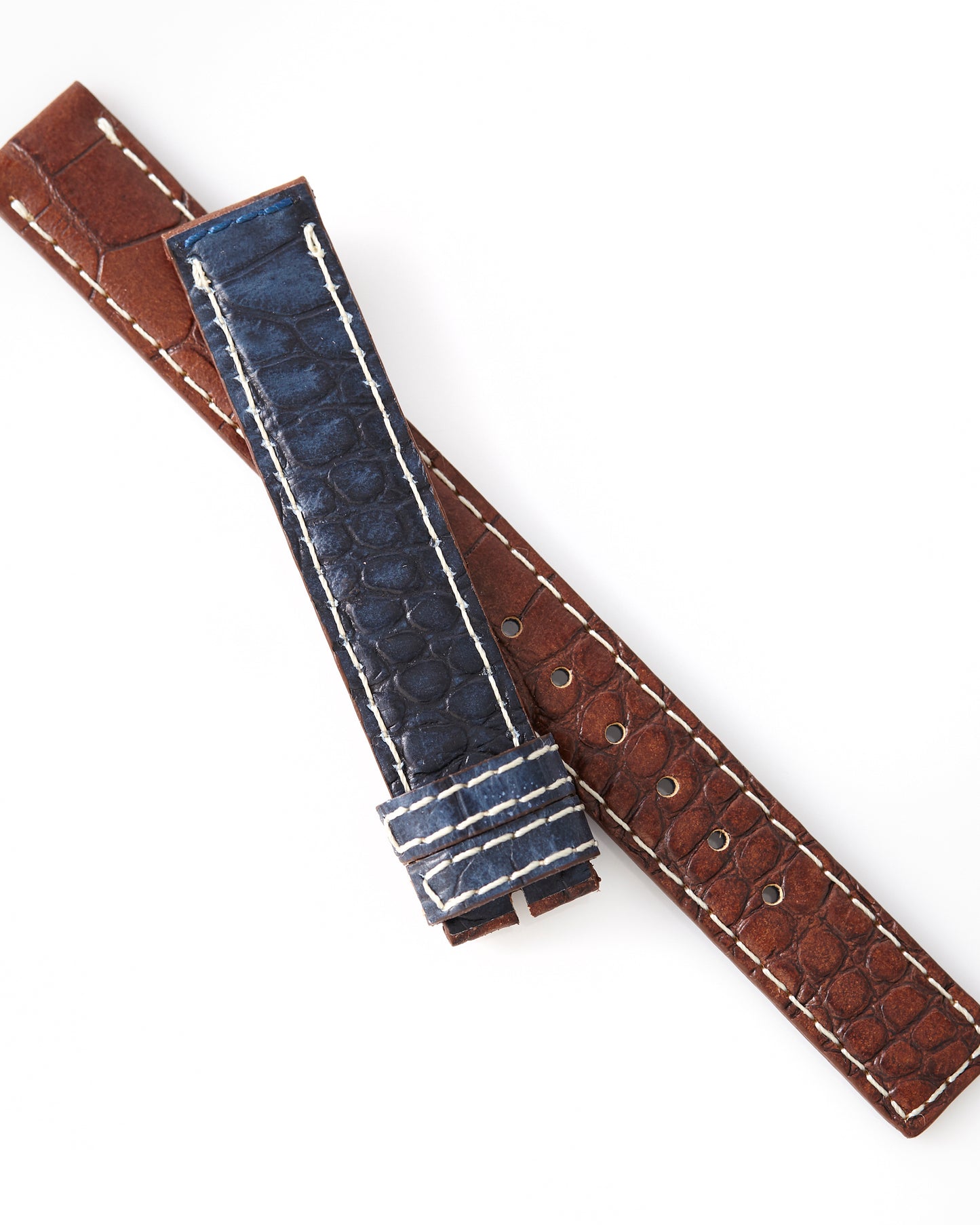 Ecclissi  22675 Brown and Blue Double Sided Strap 14mm x 14mm
