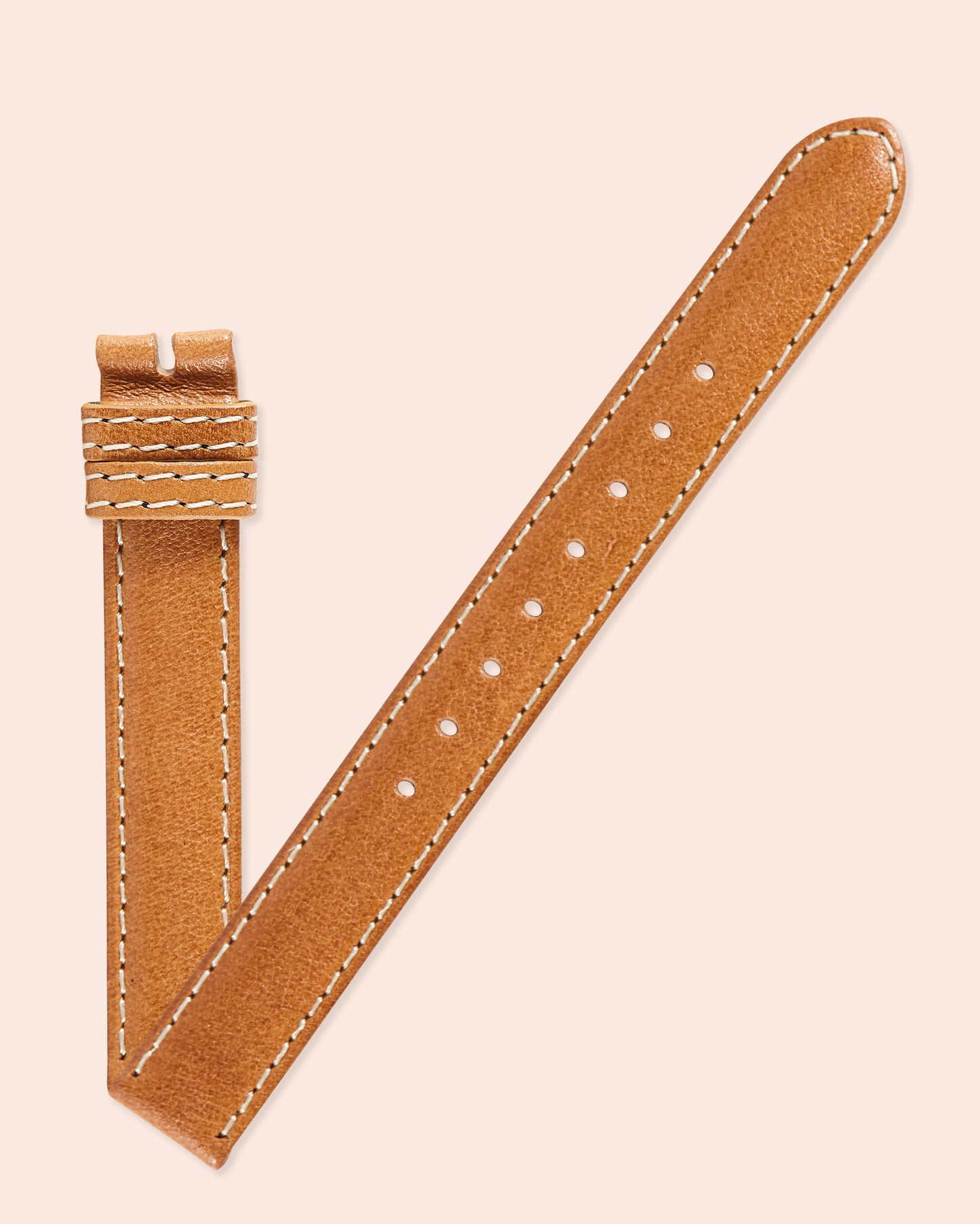 Ecclissi 12mm x 12mm Tan Leather Ladies Strap 23680