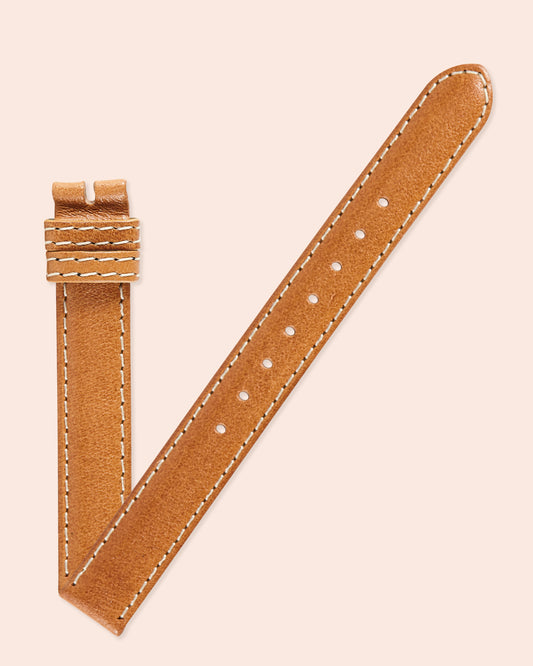 Ecclissi 12mm x 12mm Tan Leather Ladies Strap 23680