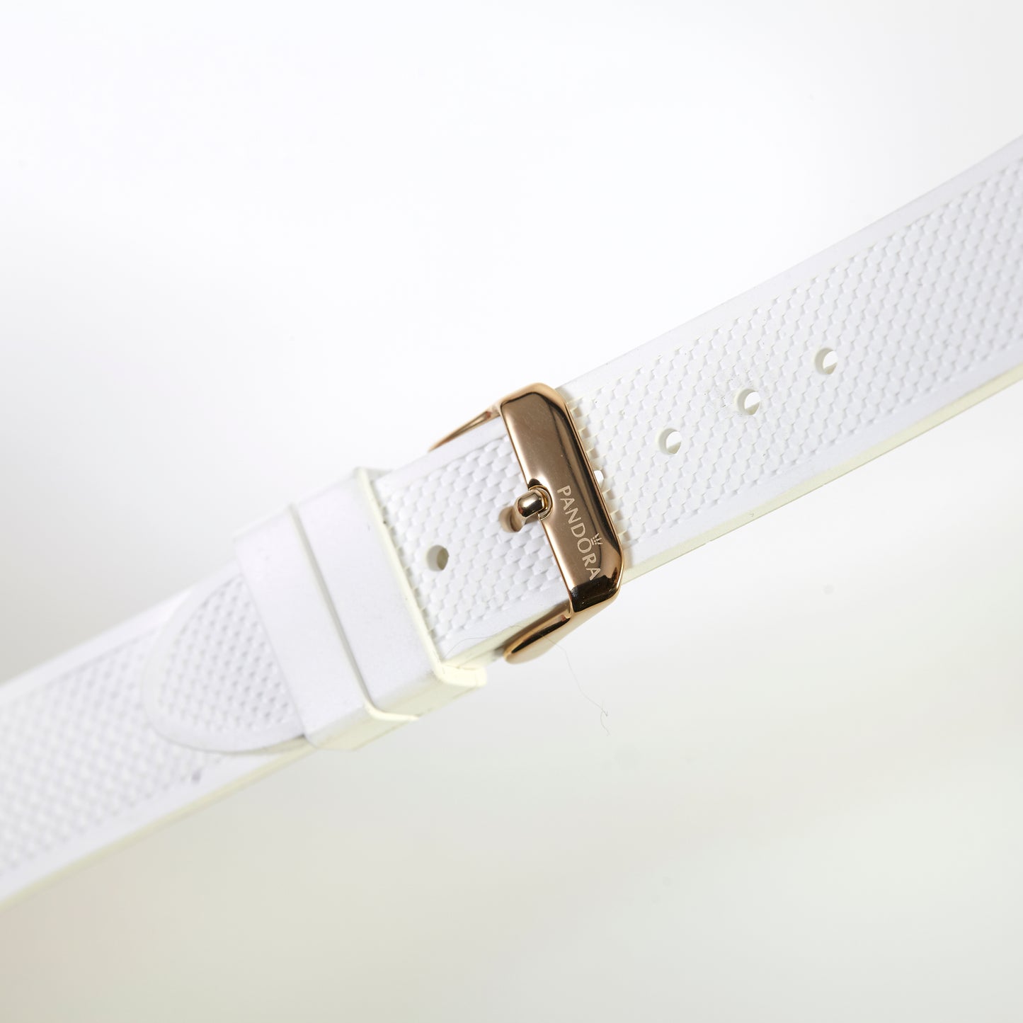 Pandora Imagine Grand C SW1016 Rubber White Strap with Gold Buckle 20mm x 18mm