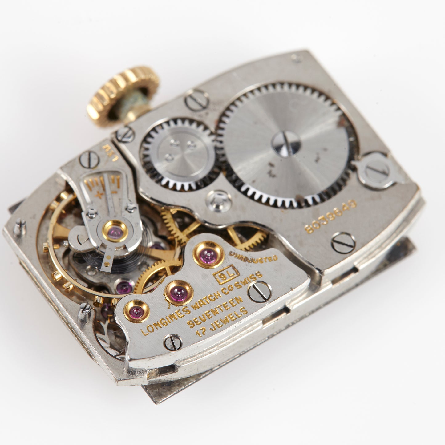 LONGINES Vintage Watch Movement with Black Dial