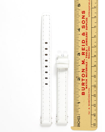 Ecclissi White leather Strap 10mm x 10mm 23295