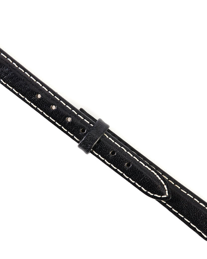 Ecclissi 12mm x 10mm Black Leather Ladies Strap 22480