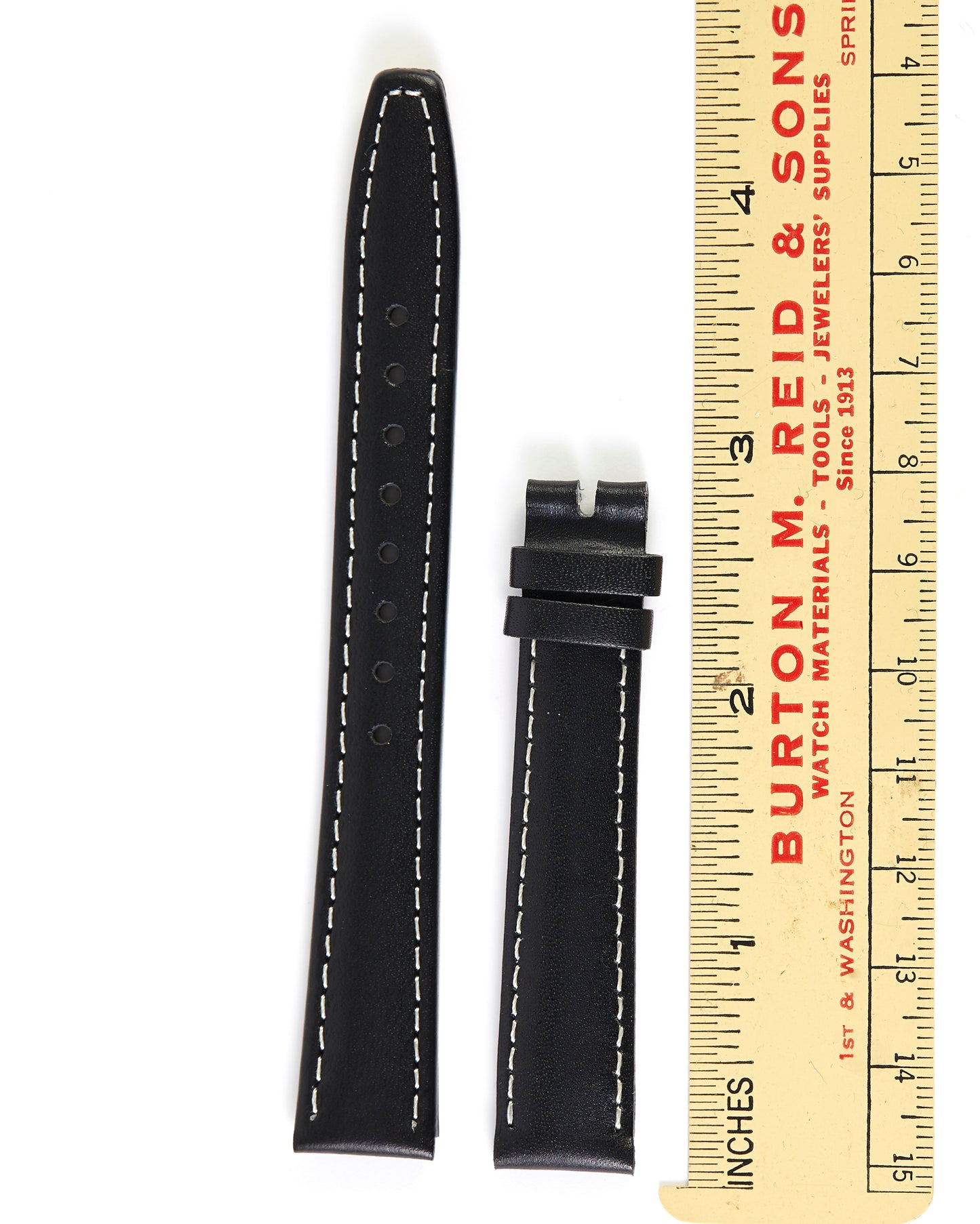 Ecclissi 14mm x 12mm Black Leather Strap 21770