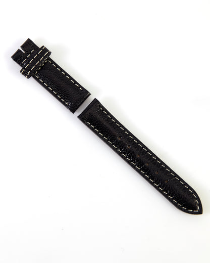 Ecclissi 12mm x 12mm Black Leather Ladies Strap 23110 23115 23120