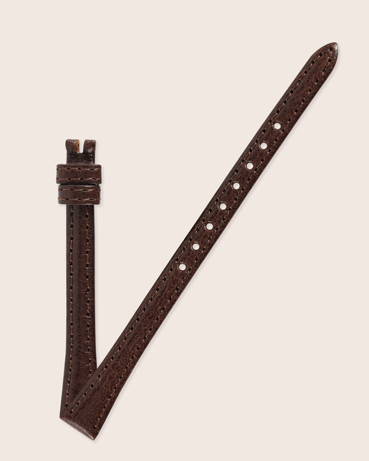 Ecclissi 10mm x 8mm Dark Brown Leather Ladies Strap 80395