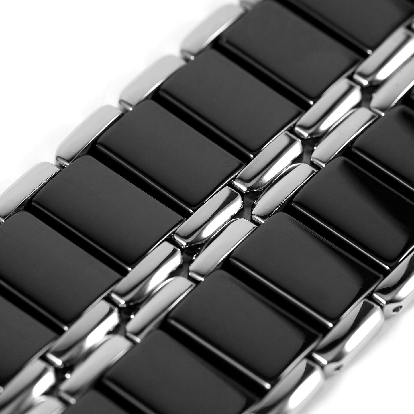 Pandora SW1122 Stainless Steel and Black Ceramic Watch Bracelet