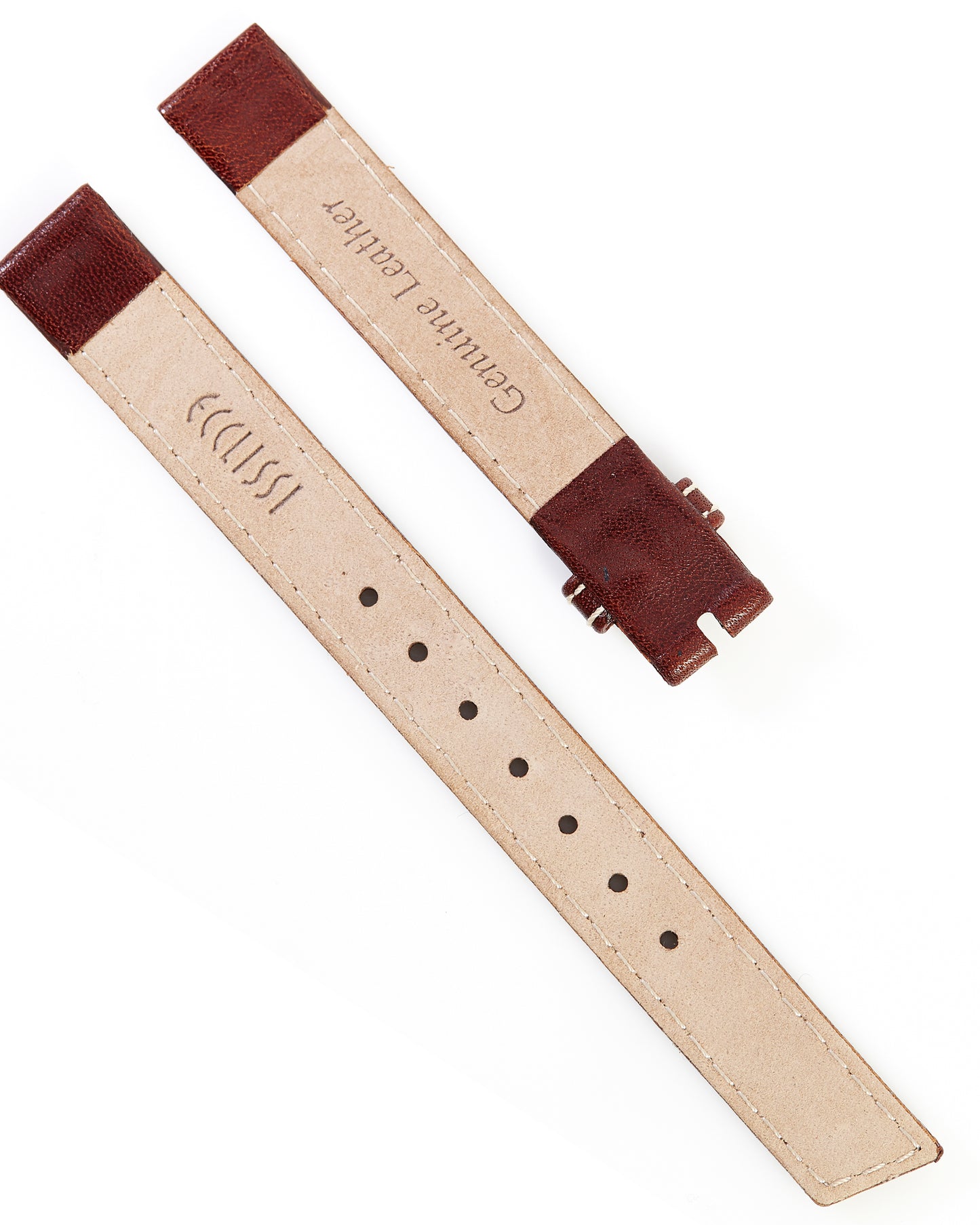 Ecclissi 12mm x 12mm Brown Leather Ladies Strap 22645