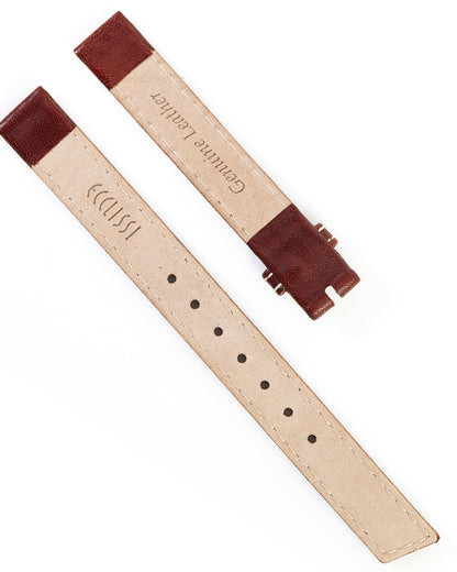 Ecclissi 12mm x 12mm Brown Leather Ladies Strap 22645