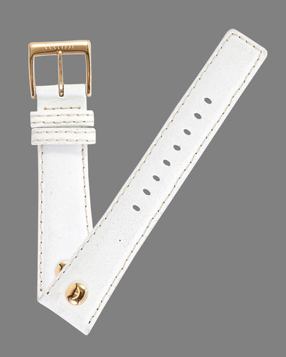 Ecclissi 20mm x 16mm White Leather Strap original Buckle 80251