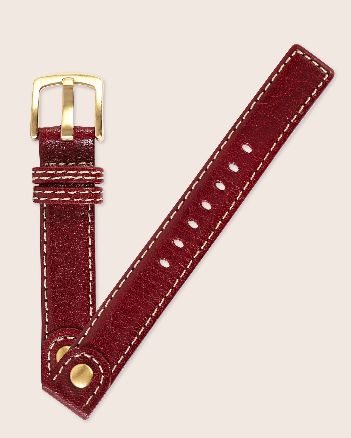 Ecclissi 14mm x14mm Burgandy Leather Strap original Buckle 80240 80245 80246