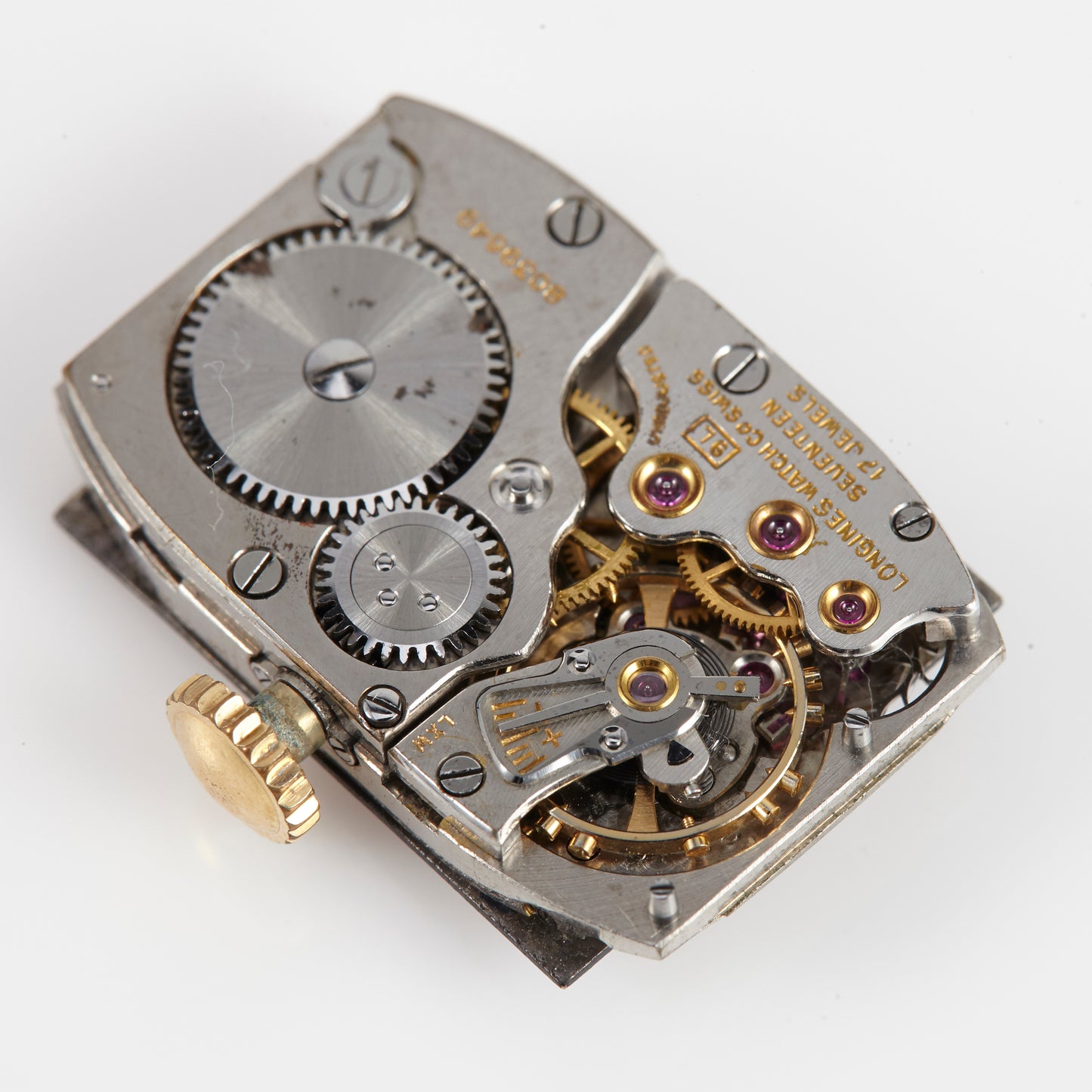 LONGINES Vintage Watch Movement with Black Dial