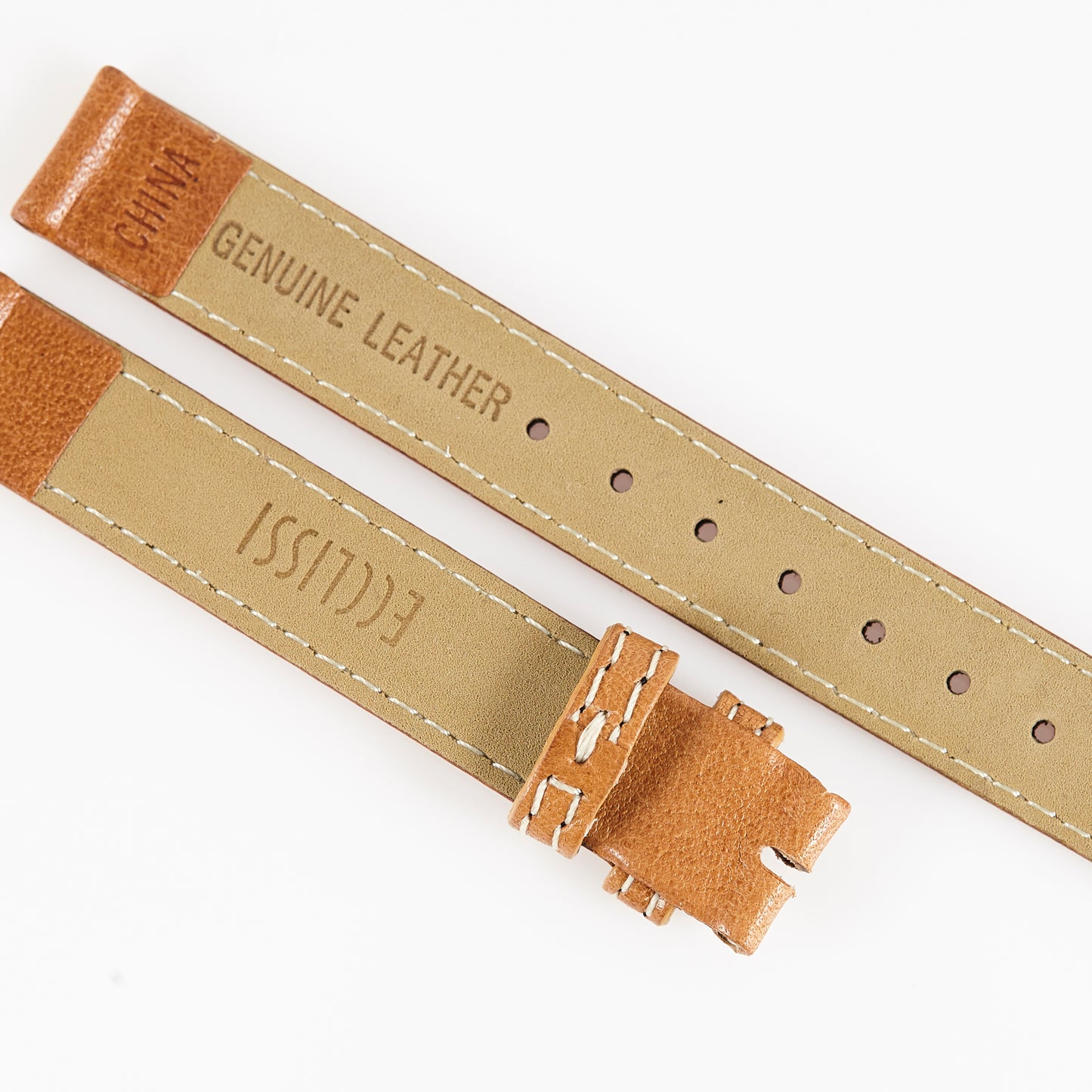 Ecclissi 12mm x 12mm Tan Leather Ladies Strap 23680