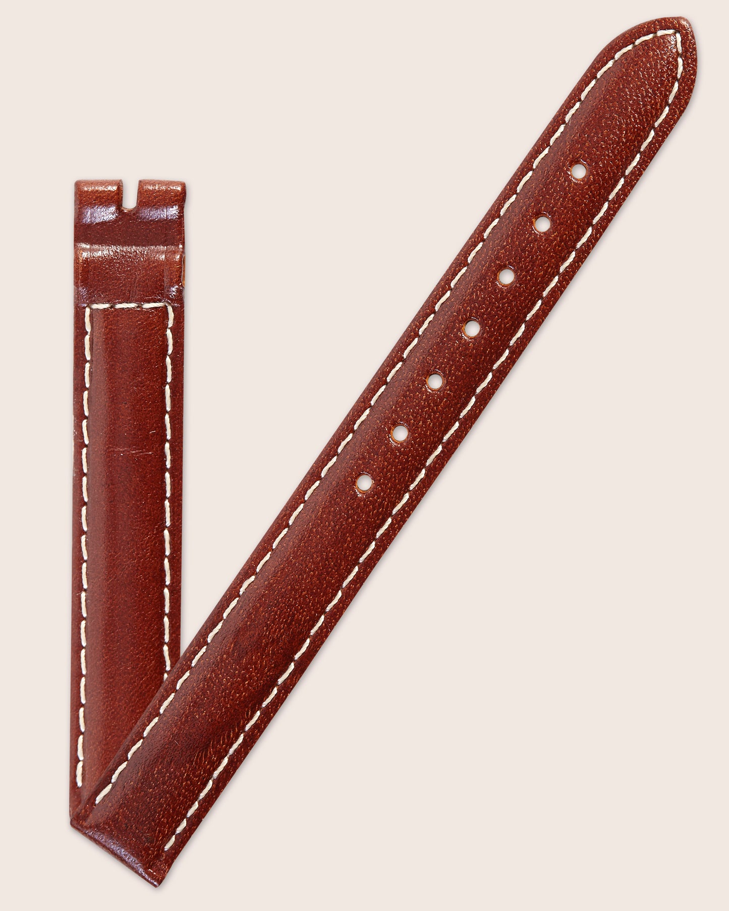 Ecclissi 12mm x 12mm Brown Leather Ladies Strap 22600