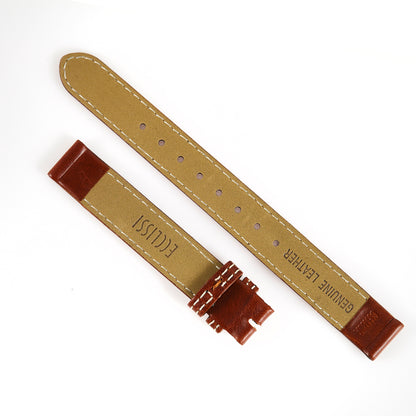 Ecclissi 12mm x 12mm Brown Leather Ladies Strap 23680