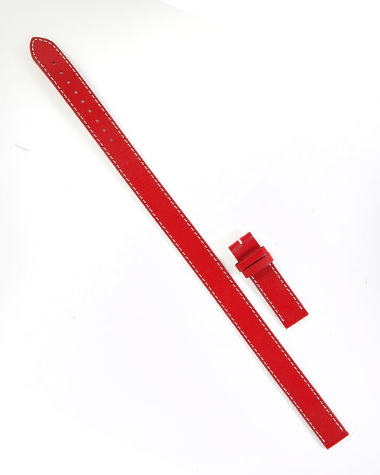 Ecclissi 16mm x 16mm Red Leather Ladies Double-Wrap Strap 22190 80115