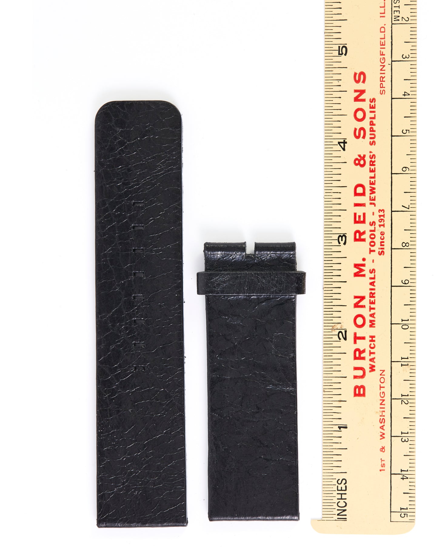 Ecclissi 23255 Black Leather Strap 24mm x 24mm