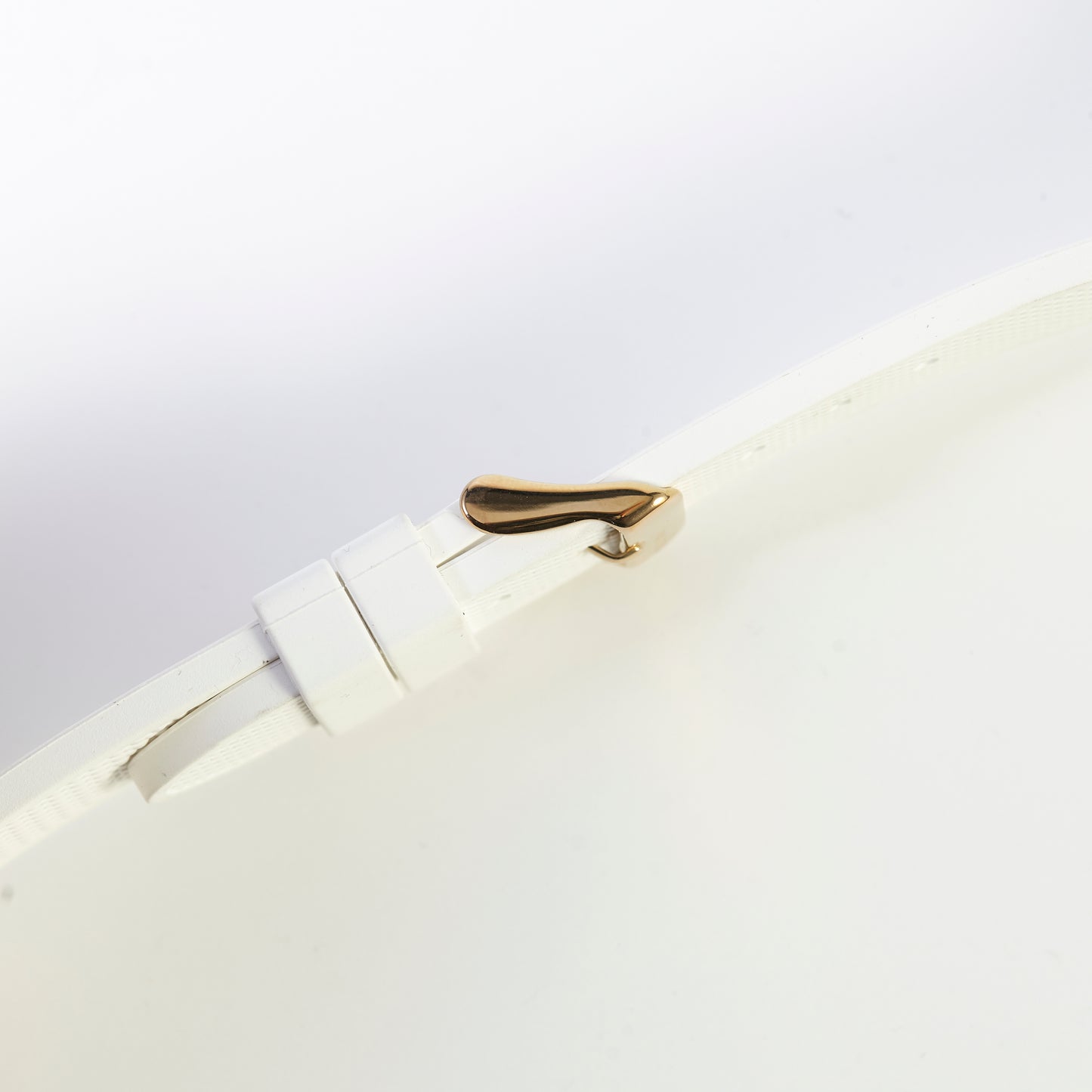 Pandora Imagine Grand C SW1016 Rubber White Strap with Gold Buckle 20mm x 18mm