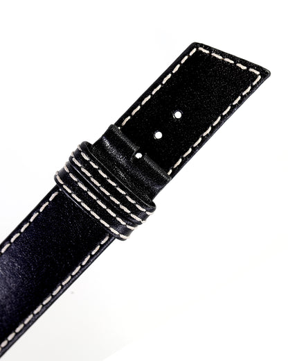 Ecclissi 21620 Black Leather Strap 20mm x 20mm