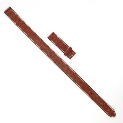 Ecclissi 16mm x 16mm Brown Leather Ladies Double-Wrap Strap 22190 80115