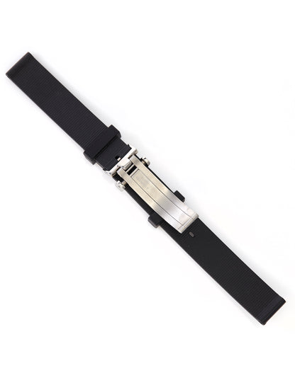 Ecclissi 14mm x 14mm Black Rubber Strap original Deployment Buckle 75031 75041