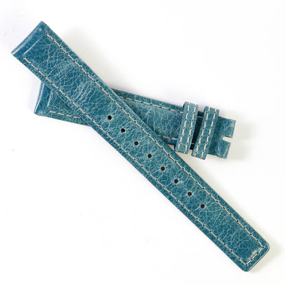 Ecclissi 16mm x 14mm Blue Leather Strap 23655