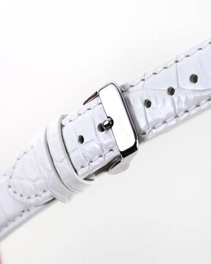 Pandora SW1060 Genuine Leather White Strap with Buckle 18mm x 16mm