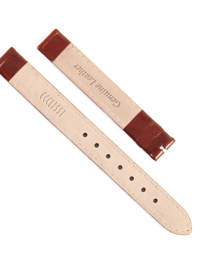 Ecclissi 12mm x 12mm Brown Leather Ladies Strap 22600