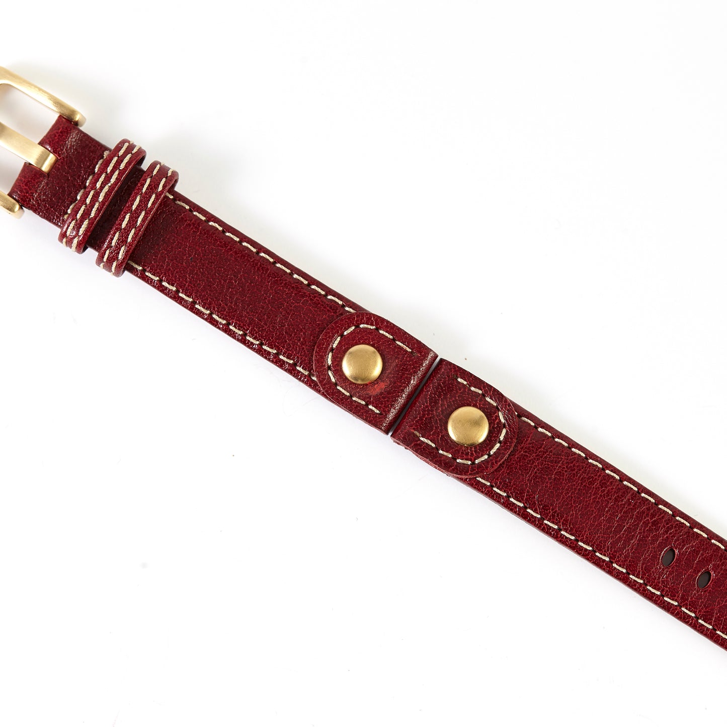 Ecclissi 14mm x14mm Burgandy Leather Strap original Buckle 80240 80245 80246