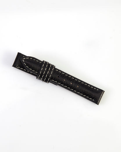 Ecclissi 12mm x 12mm Black Leather Ladies Strap 23110 23115 23120