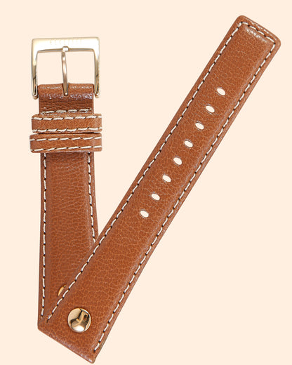 Ecclissi 20mm x 16mm Brown Leather Strap original Buckle 80250