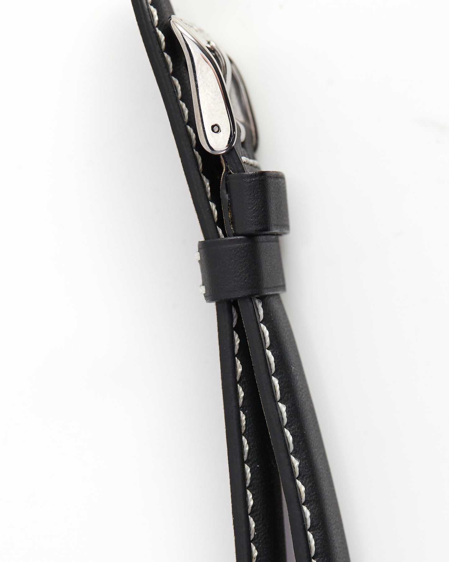 Ernst Benz 20mm x 18mm Black Band w/ White Stitch and Original Buckle