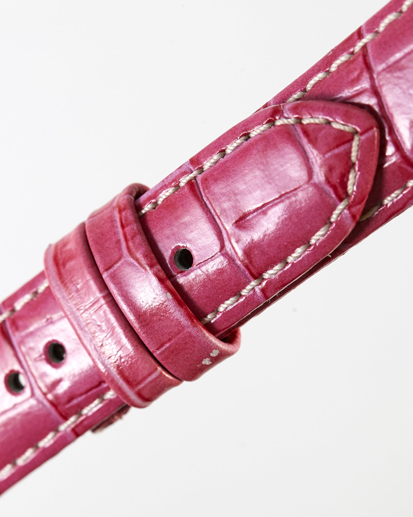 Ecclissi 22875 Pink Alligator Grain Leather Strap 18mm x 16mm